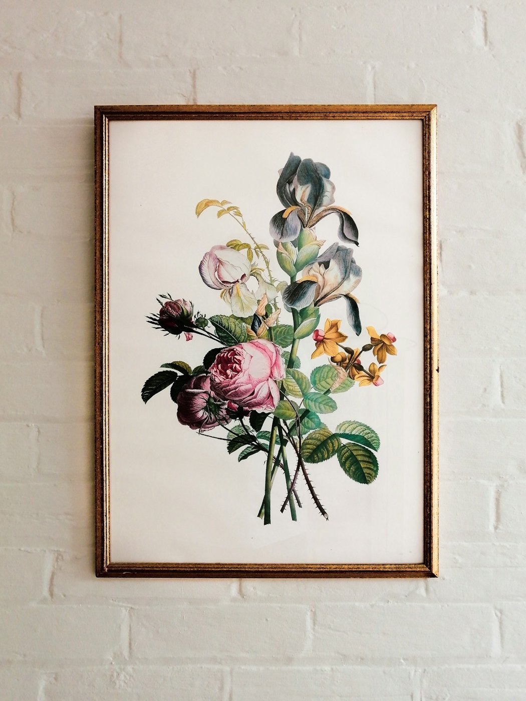Framed floral print