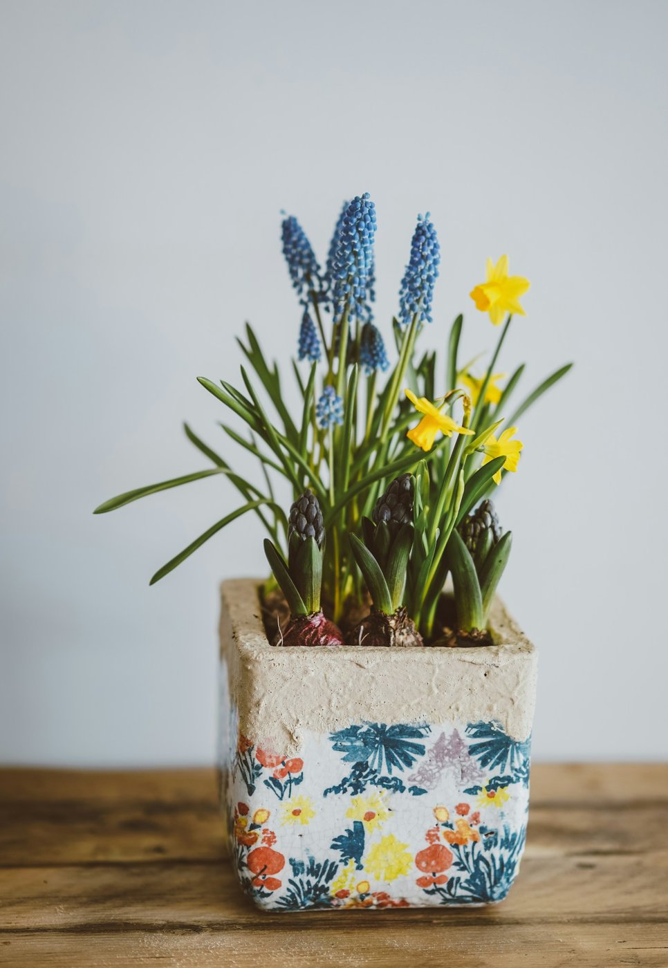 Floral spring planter
