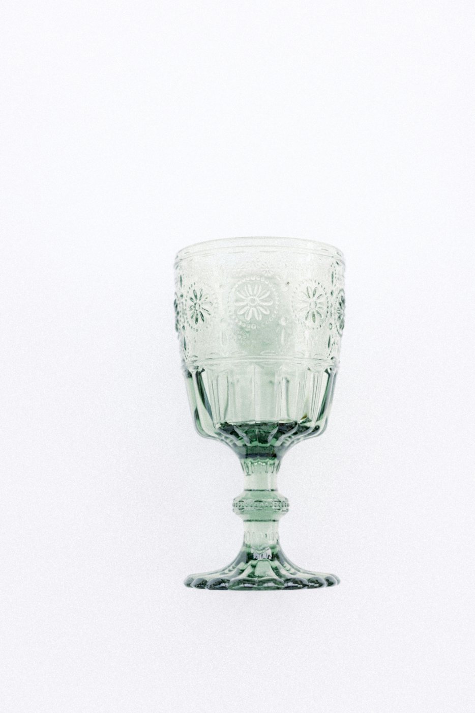 Related find: Patterned glass goblet